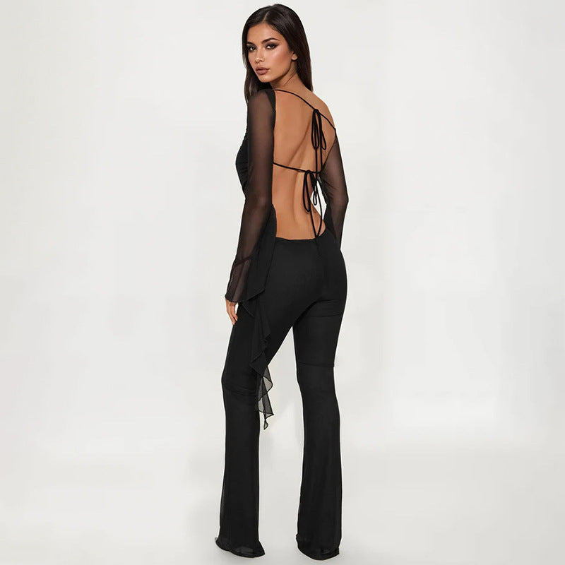 One-Shoulder Black Jumpsuit – Timeless Elegance