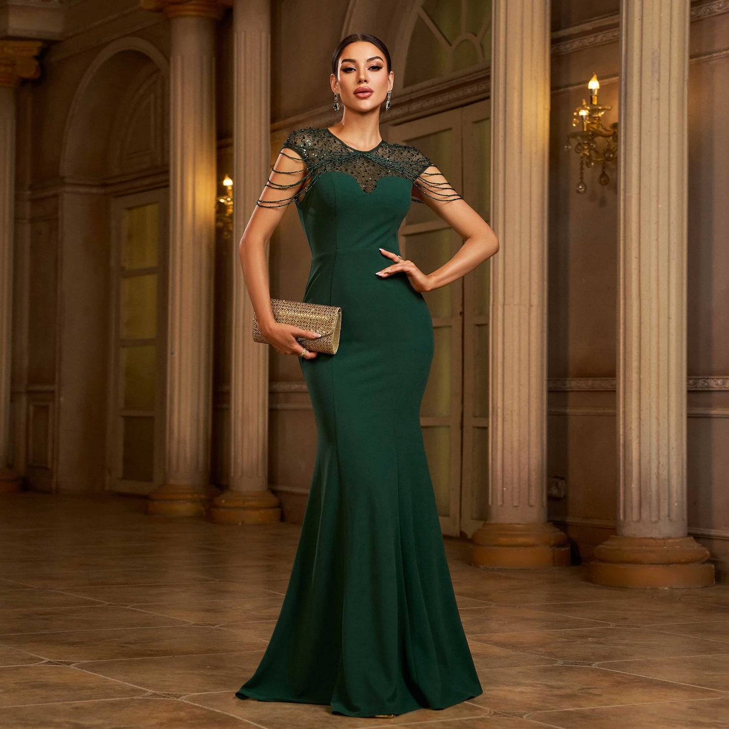 Emerald Allure with Modern Elegance