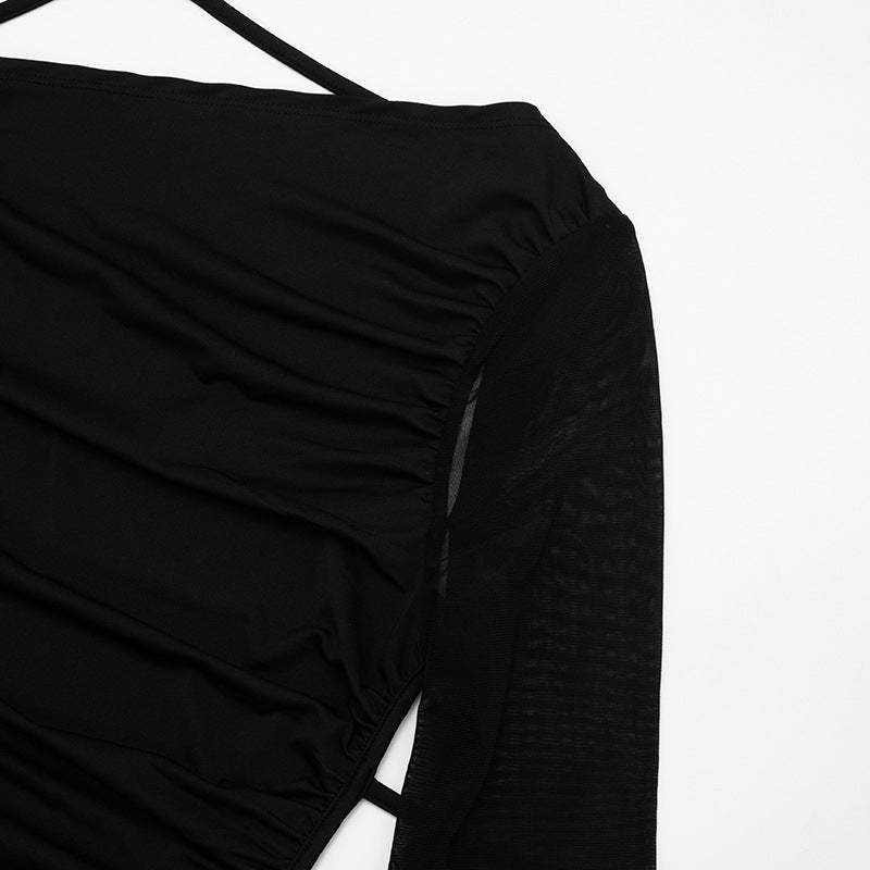 One-Shoulder Black Jumpsuit – Timeless Elegance