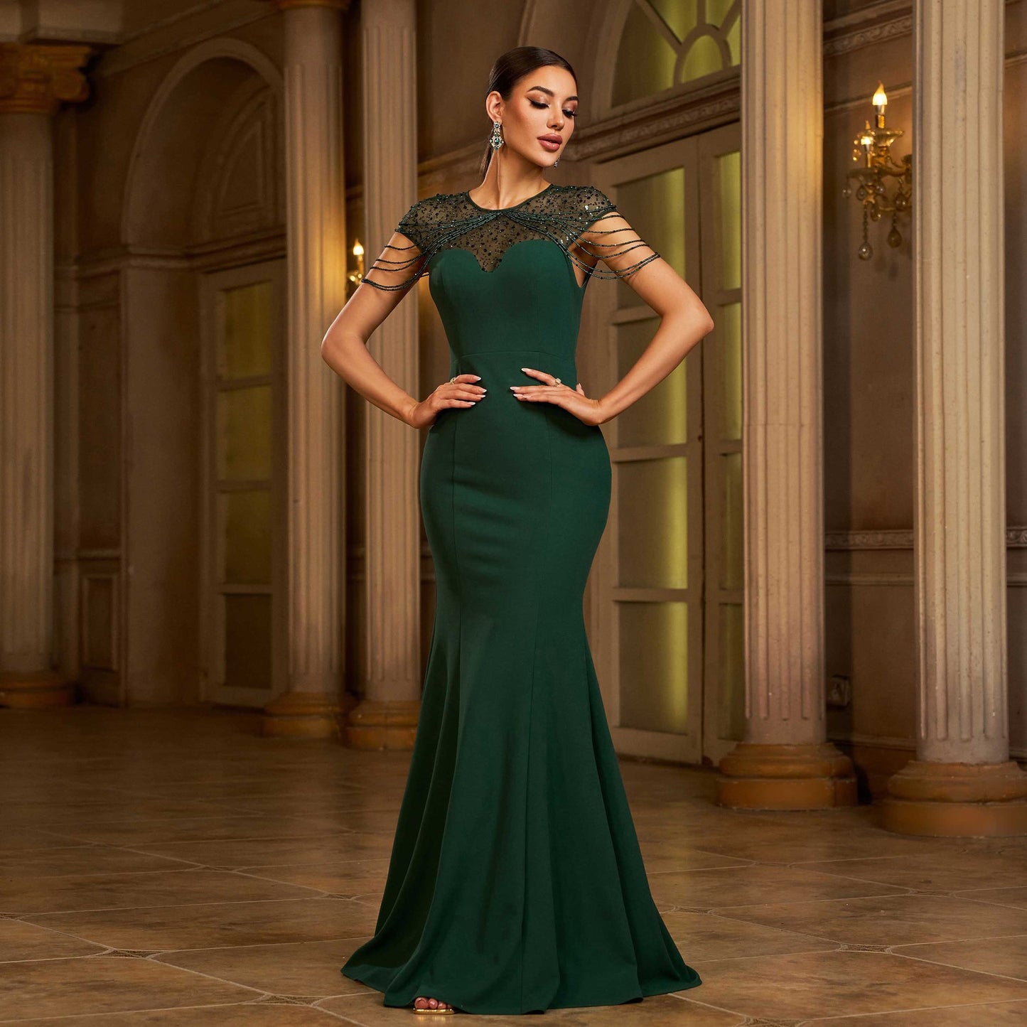 Emerald Allure with Modern Elegance