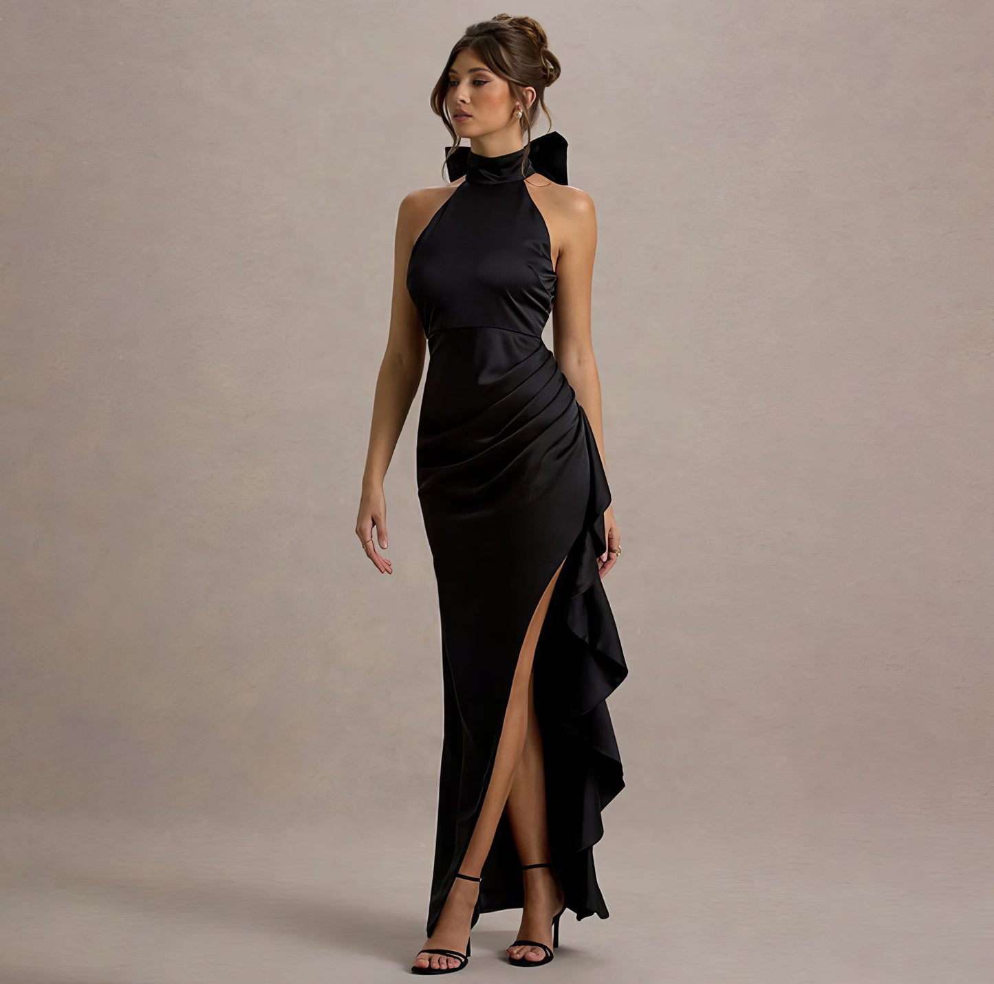 Special Design High Neck Long Evening Dress